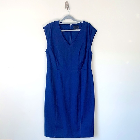 Eloquii Navy Midi Dress - Picture 2 of 8
